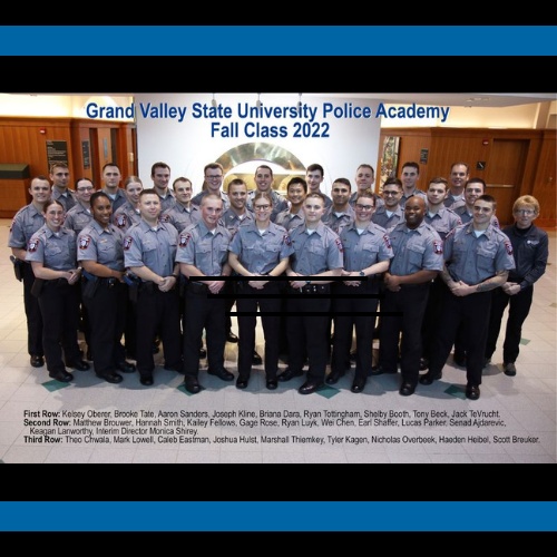 Fall Class of 2022 GVSU Police Academy Graduates